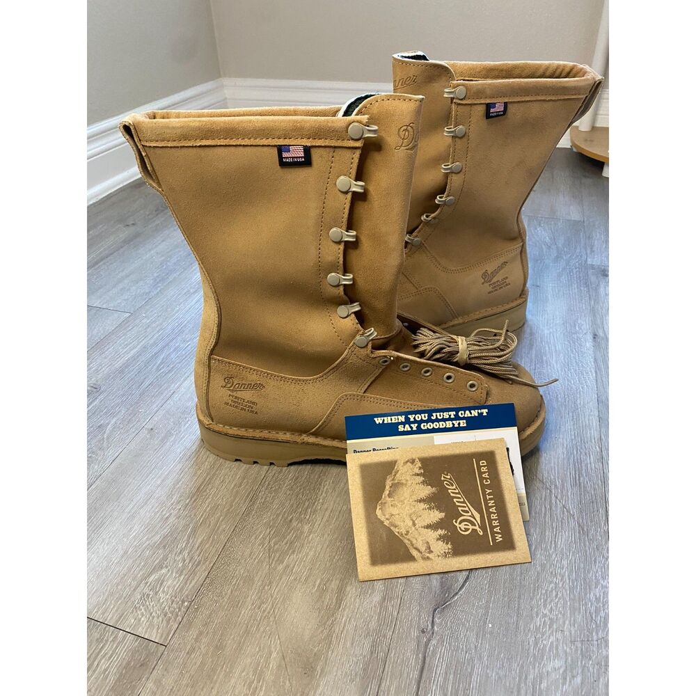 New Danner Desert Acadia 26000 Boots Men's 12 4E Extra Wide Tan Military USA New